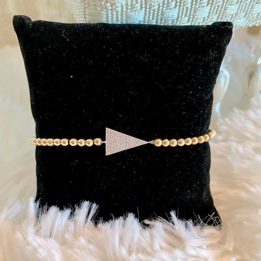 Gold filled beaded bracelet, NWT